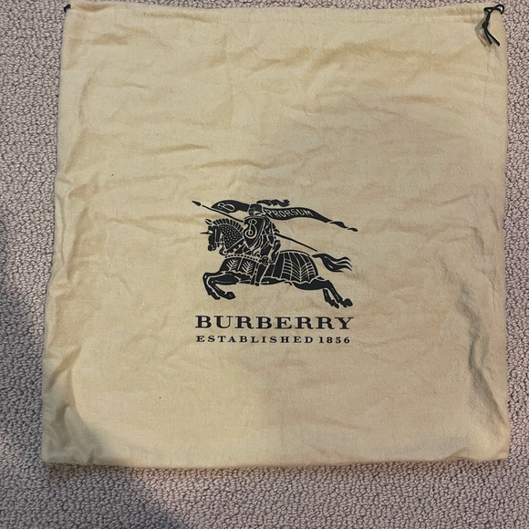 Burberry Light Blue Leather Greenwood Satchel - Picture 2 of 8